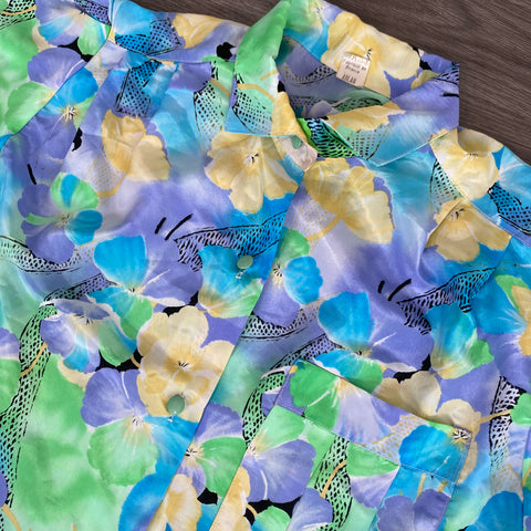blouse imprimé fleur. TFT Vintage shop