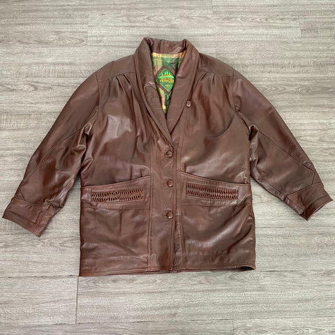 MANTEAU VINTAGE EN CUIR