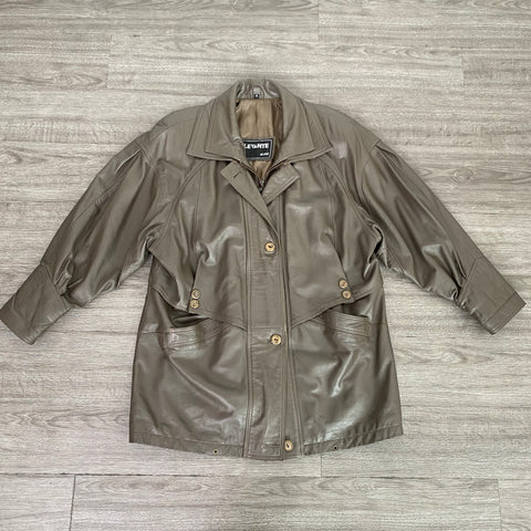 MANTEAU VINTAGE EN CUIR