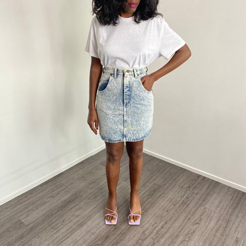 Jupe en jean vintage taille haute - TFT VINTAGE SHOP
