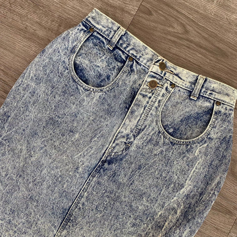 Jupe en jean vintage taille haute - TFT VINTAGE SHOP