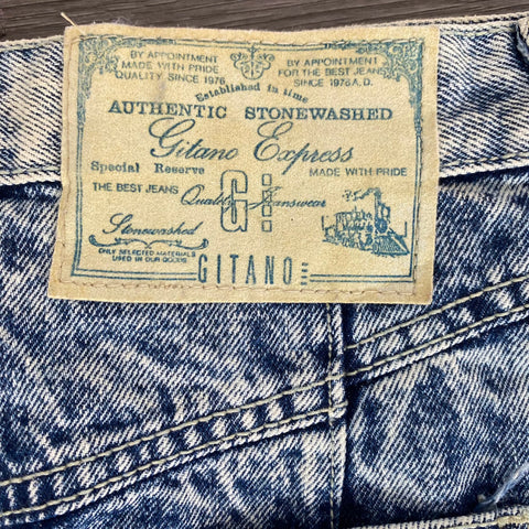 JUPE VINTAGE EN JEAN TAILLE HAUTE
