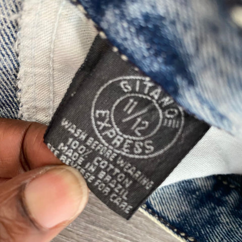 JUPE VINTAGE EN JEAN TAILLE HAUTE