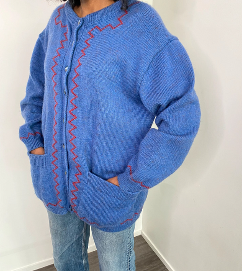Cardigan vintage autrichien en laine. The Fashion Trustee Vintage