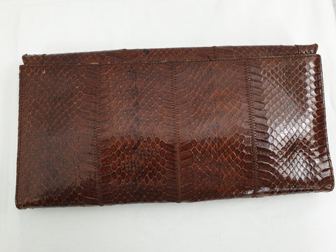 Pochette en cuir marron - T.F.T Vintage Shop