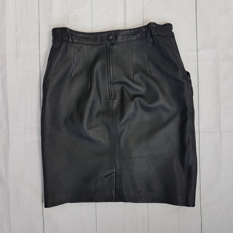 Jupe en cuir vintage - TFT VINTAGE SHOP