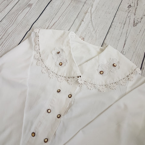 Blouse à grand col - TFT VINTAGE SHOP