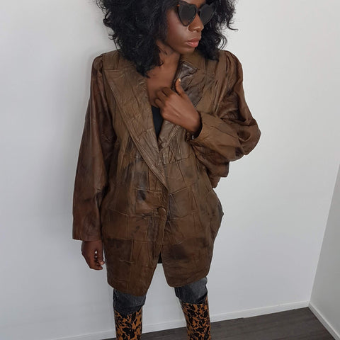 TFT VINTAGE SHOP - Veste en cuir vintage