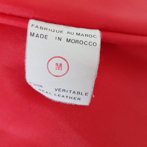 TFT VINTAGE SHOP- Manteau en cuir vintage
