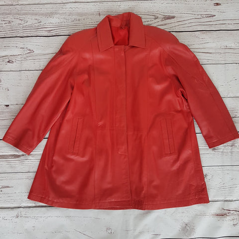 TFT VINTAGE SHOP- Manteau en cuir vintage