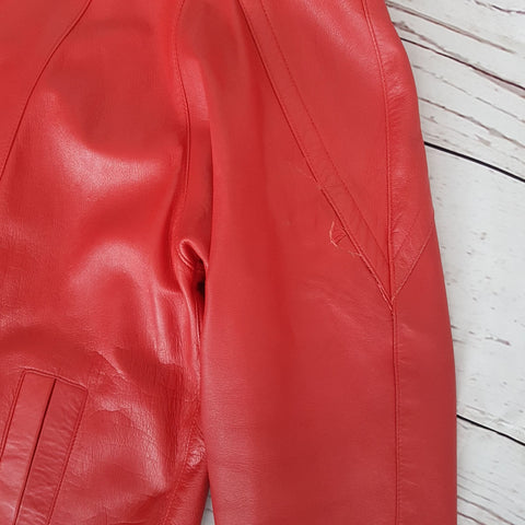 TFT VINTAGE SHOP- Manteau en cuir vintage