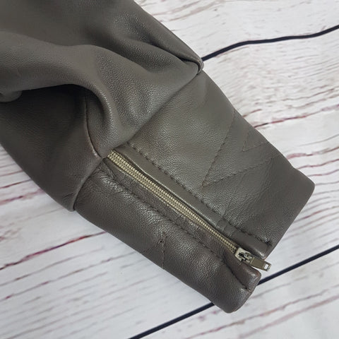 TFT VINTAGE SHOP-Manteau en cuir vintage