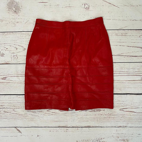 Jupe en cuir vintage.TFT Vintage Shop