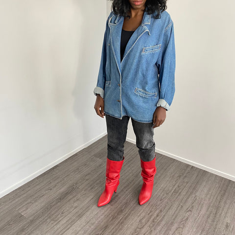 Veste en jean vintage-TFT VINTAGE SHOP