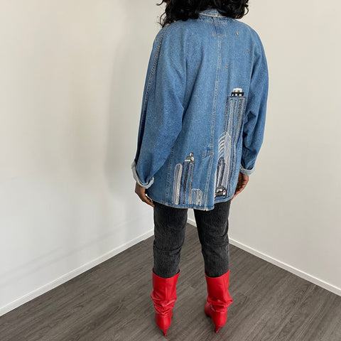 Veste en jean vintage-TFT VINTAGE SHOP