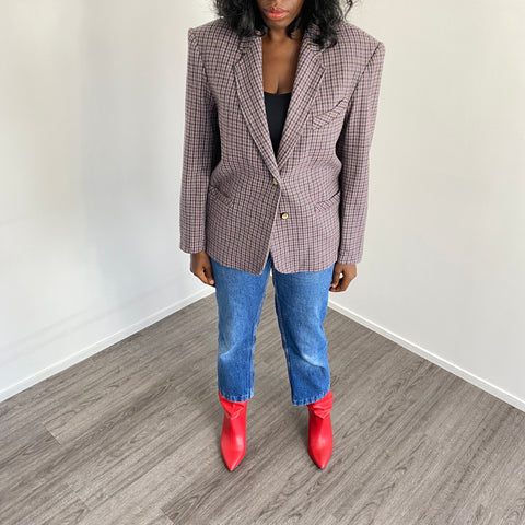 TFT VINTAGE - Blazer prince de galles vintage