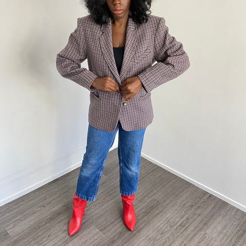 TFT VINTAGE - Blazer prince de galles vintage