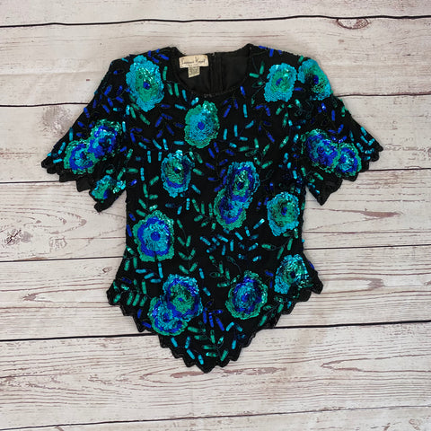 Top à sequins. TFT Vintage shop