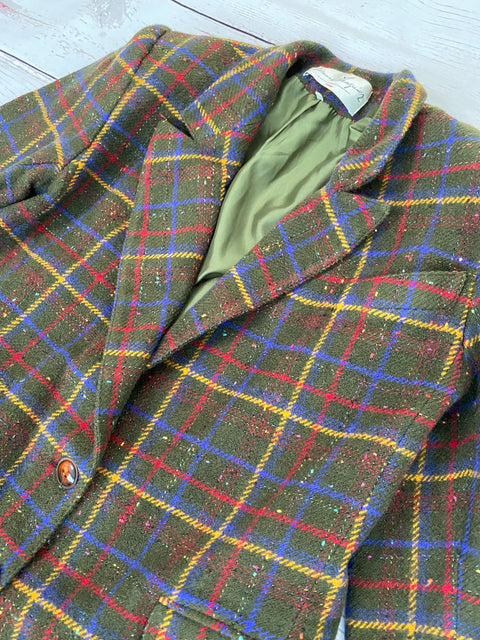 BLAZER VINTAGE À CARREAUX