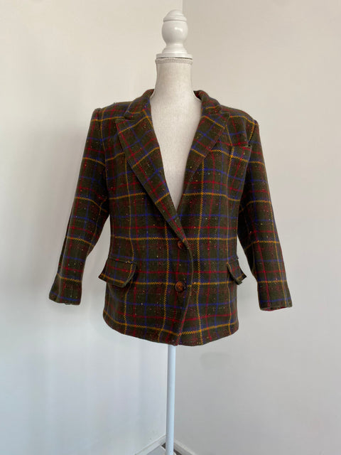BLAZER VINTAGE À CARREAUX