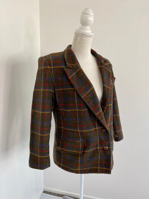 BLAZER VINTAGE À CARREAUX