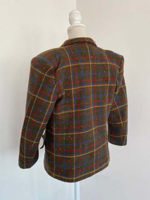 BLAZER VINTAGE À CARREAUX