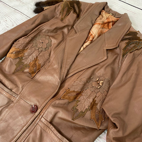 Veste en cuir vintage. TFT Vintage shop