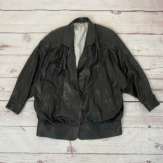 Veste en cuir vintage. TFT Vintage shop