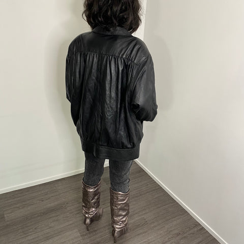 Veste en cuir vintage. TFT Vintage shop