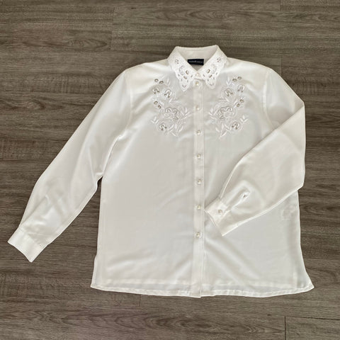 BLOUSE VINTAGE BRODÉE