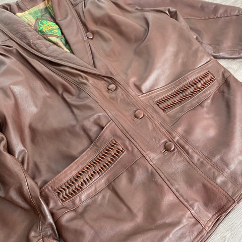 MANTEAU VINTAGE EN CUIR