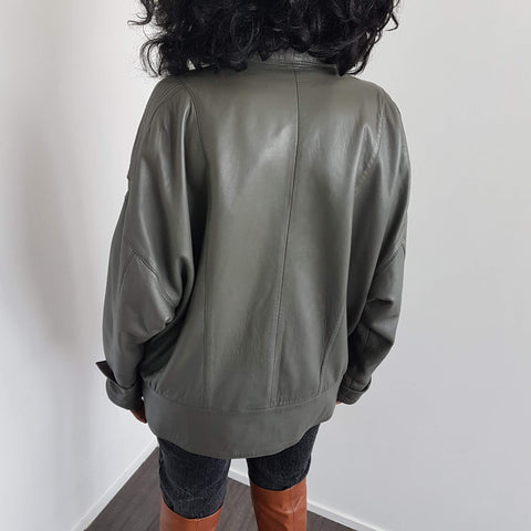 TFT VINTAGE - veste en cuir vintage