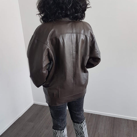 TFT VINTAGE SHOP- Manteau en cuir