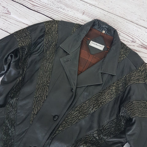 TFT VINTAGE SHOP - Manteau en cuir vintage